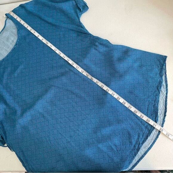 Pixley Martin Tie Waist Geometric Print Tunic Top Size XL - Picture 15 of 16